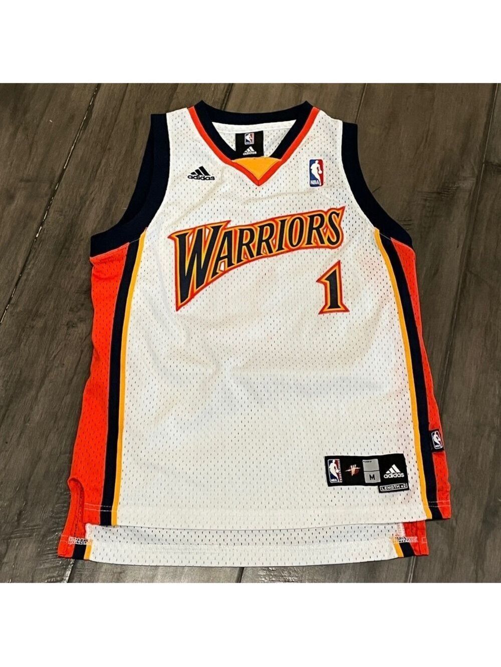 Adidas Vintage Golden State Warriors Stephen Jackson Youth Jersey - Size Medium
